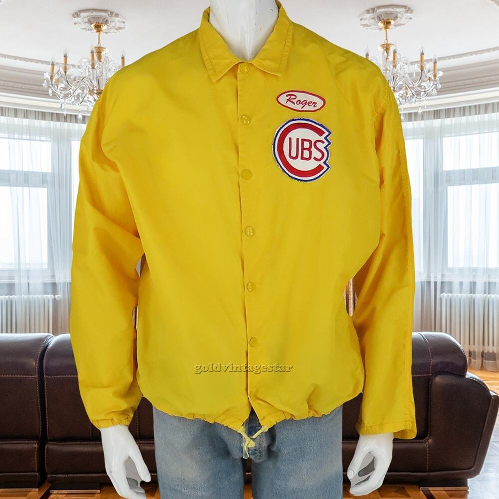 70s Cubs Windbreaker Rain Snap Jacket Vintage